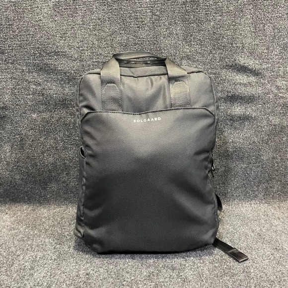 Solgaard Circular Compass Backpack Black Recycled PET Eco Friendly Travel Bag